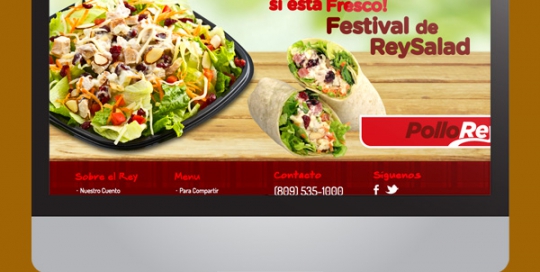 Diseño de página web para Pollo Rey en Wordpress