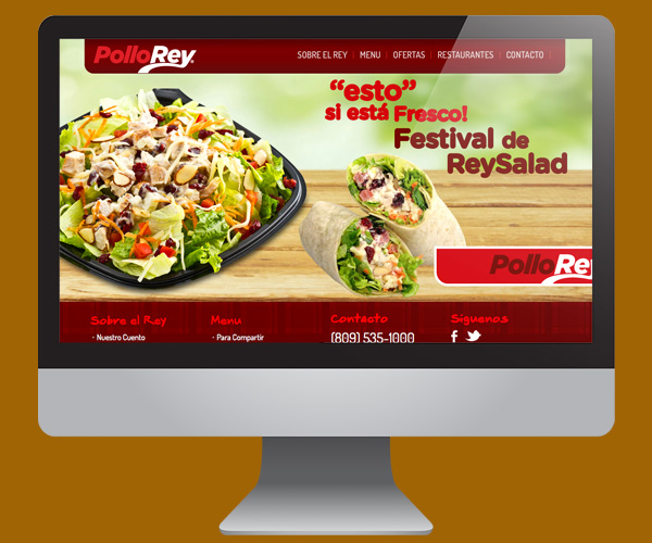 Diseño de página web para Pollo Rey en Wordpress